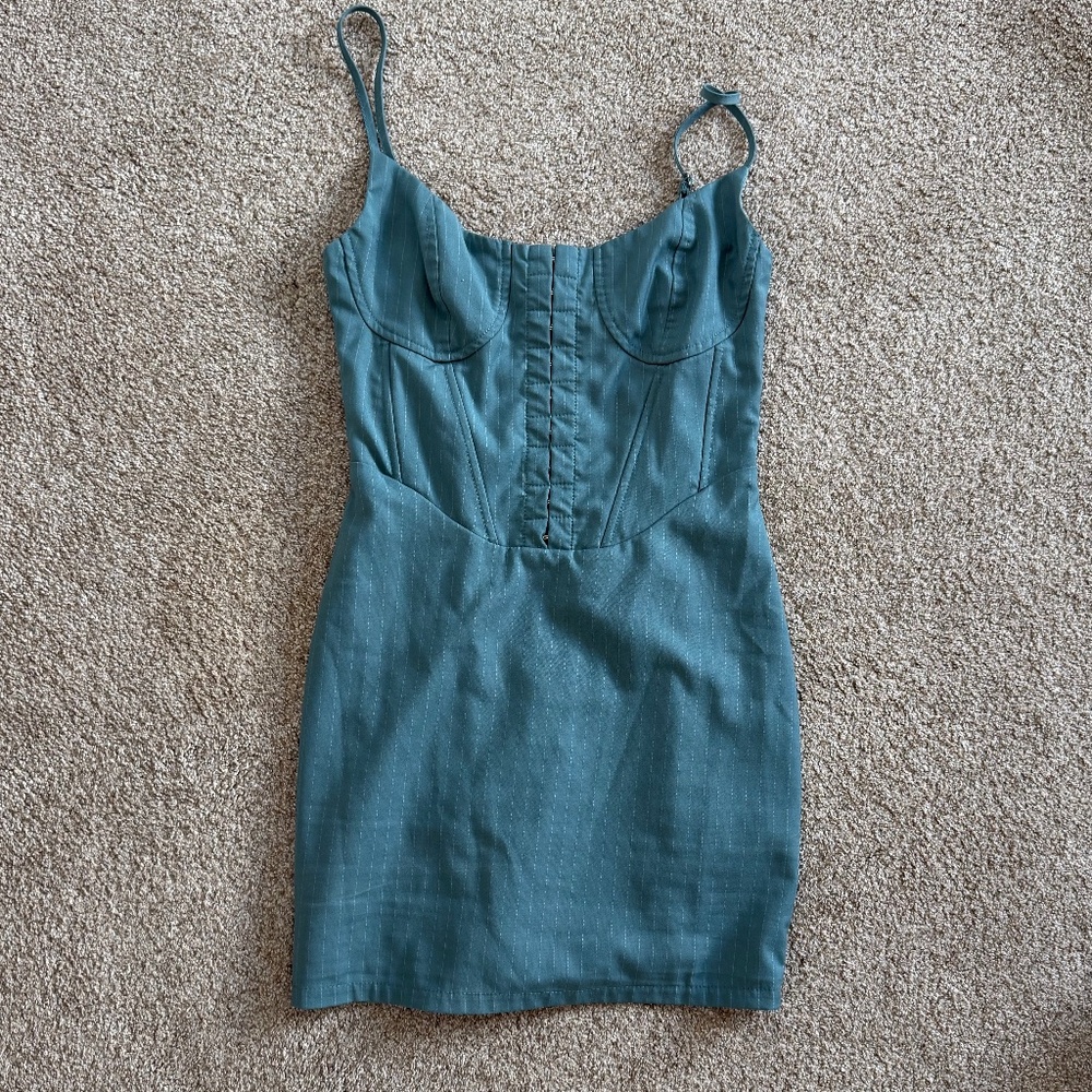Kendall & Kyle Blue Corset Dress
